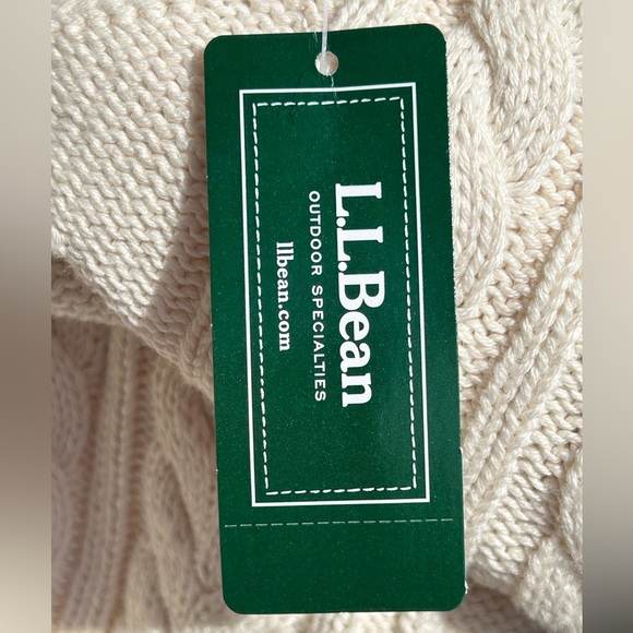 NWT LL BEAN sM 💯organic cotton cable knit sweater Super soft-BEAN quality! - Picture 6 of 7